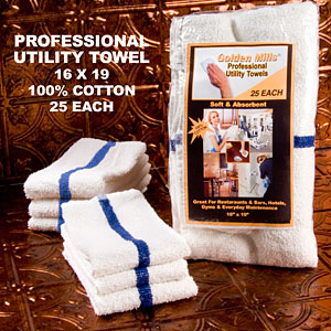 A1 Dorm Room - Utility Towels, Golden Mills™ Utility Sweat Wipes